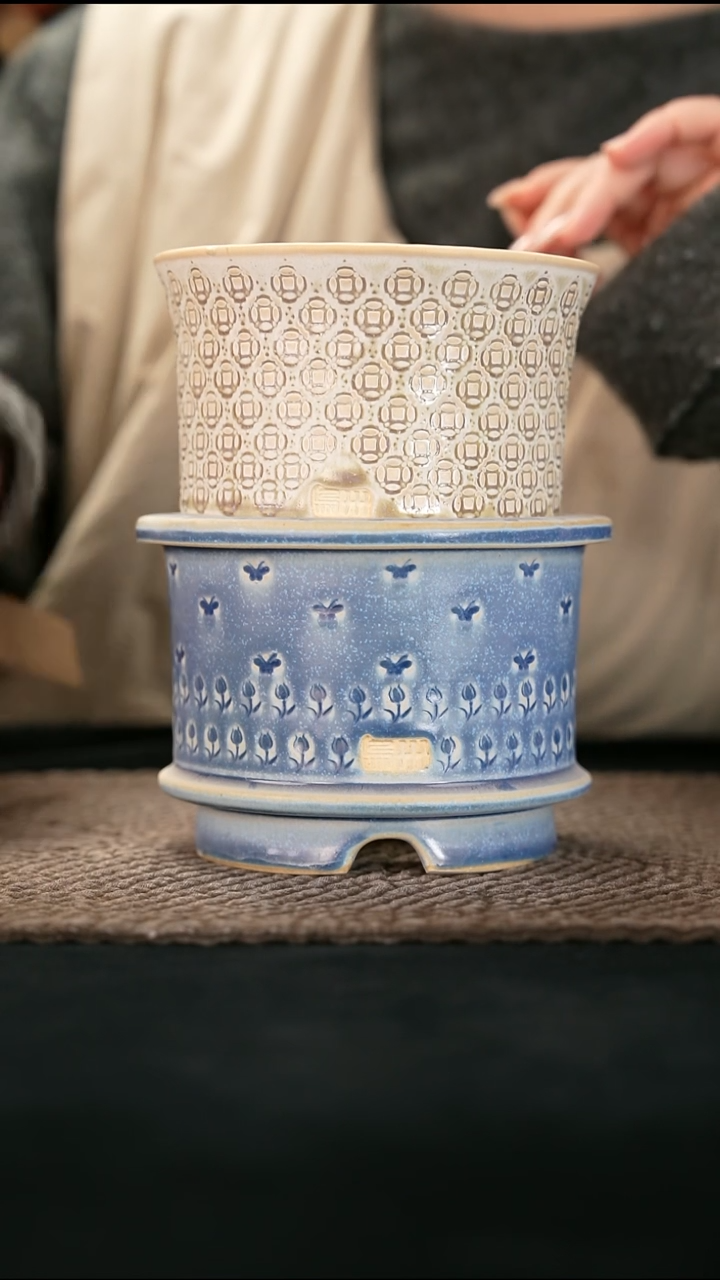 口径10.5花盆-12-26-568特默认有瑕一组两个