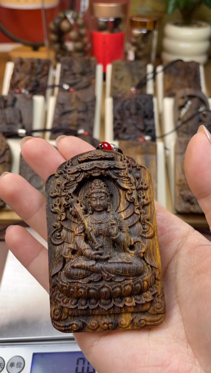 木木雕款芽庄 十二生肖守护 虚空藏 8cm 送 养香瓶