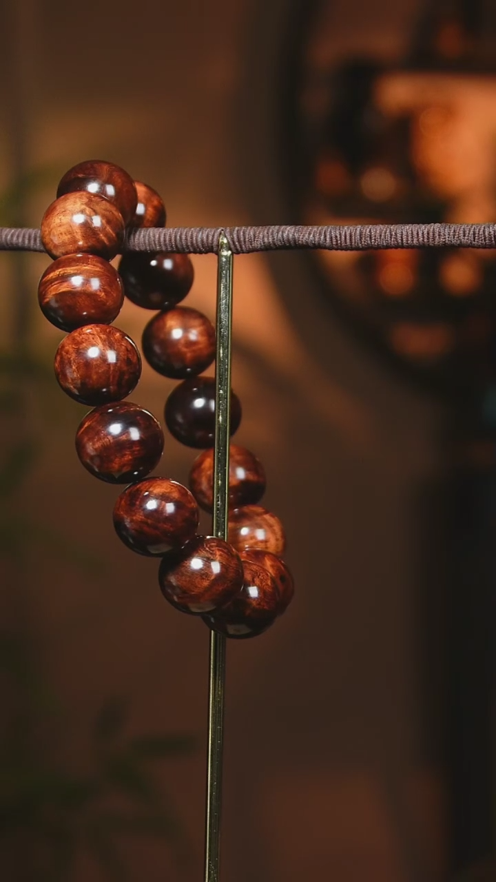 【闪购商品】黄花梨/降香黄檀手串/手链海南黄花梨1.5cm瘤疤