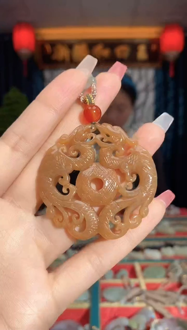 【闪购商品】和田玉挂件未镶嵌龙凤
