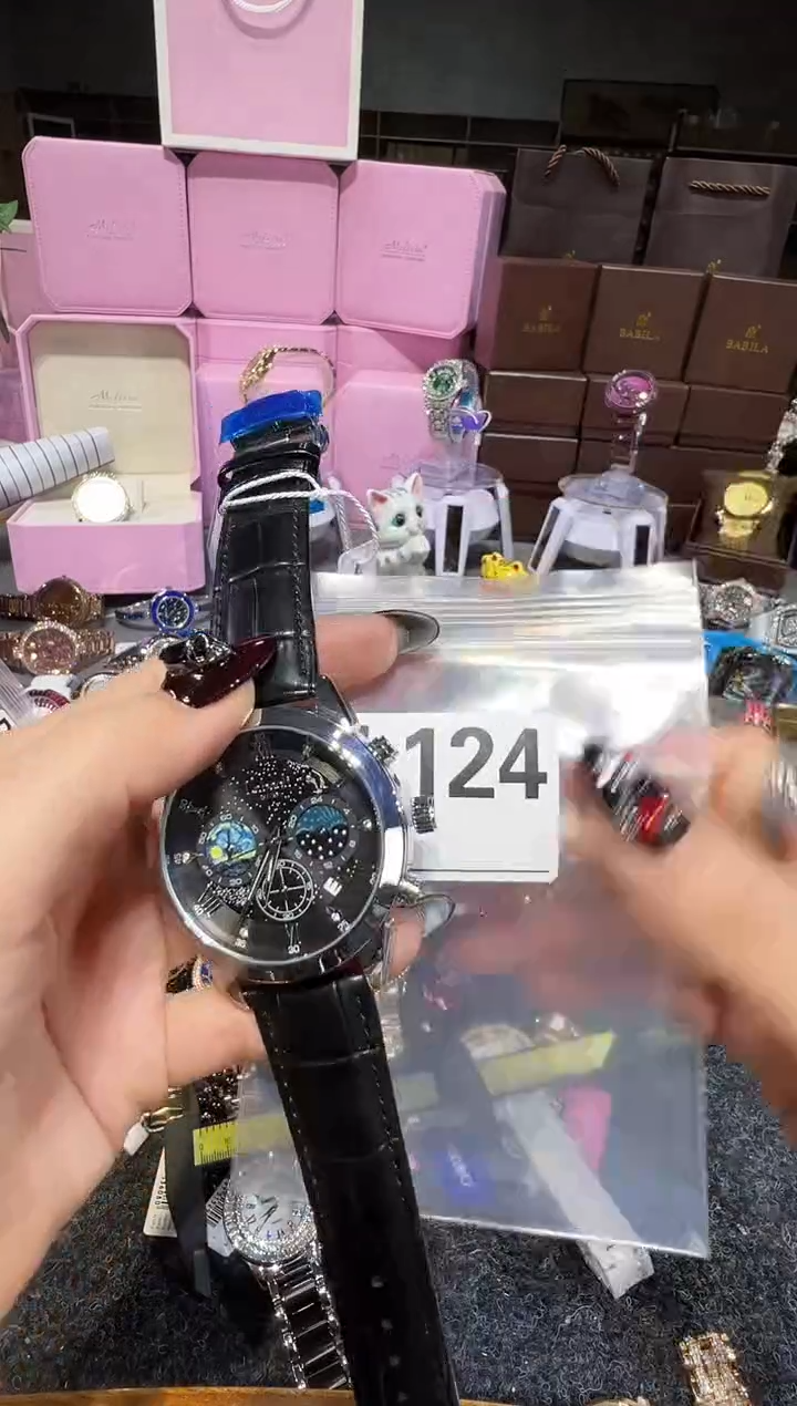 石英机芯不锈钢不锈钢直播定闪专用