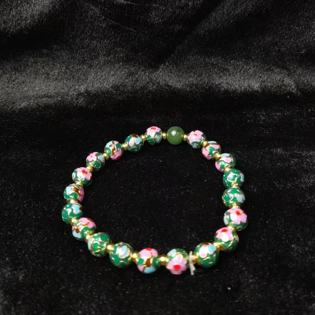 和田玉----珐琅手串