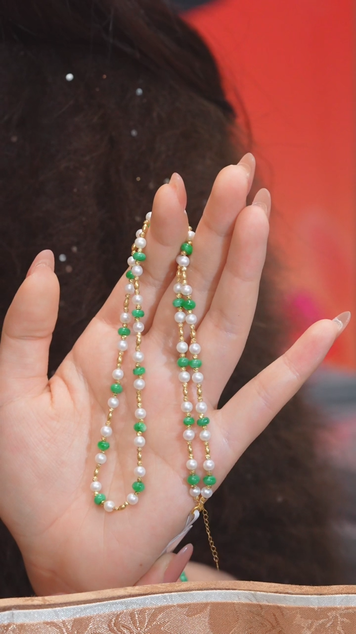 【闪购商品】翡翠颈饰18K金镶嵌多样性发@@P1803