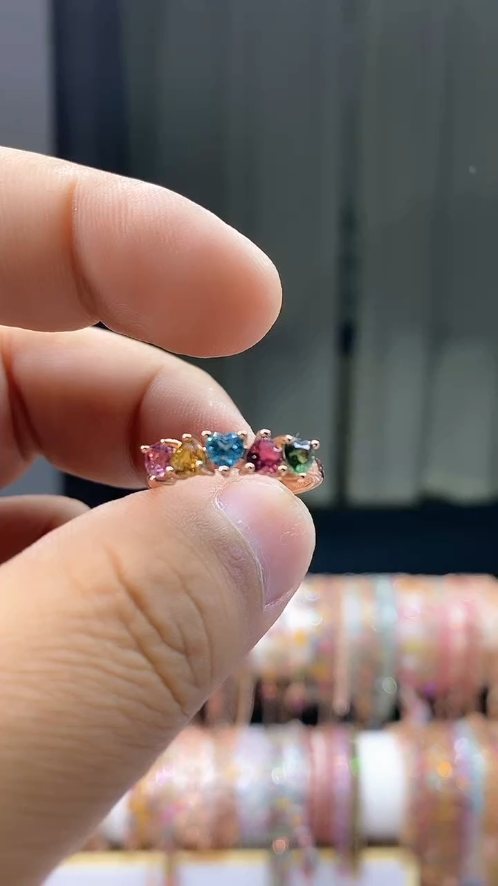 【闪购商品】碧玺戒指银S925镶嵌4354354354
