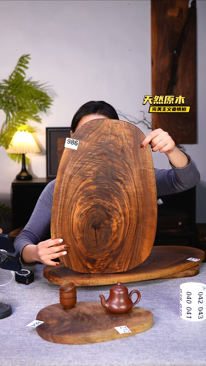 木北美黑胡桃原木.干裂疤结不属于商品质量问题完美主义者慎拍