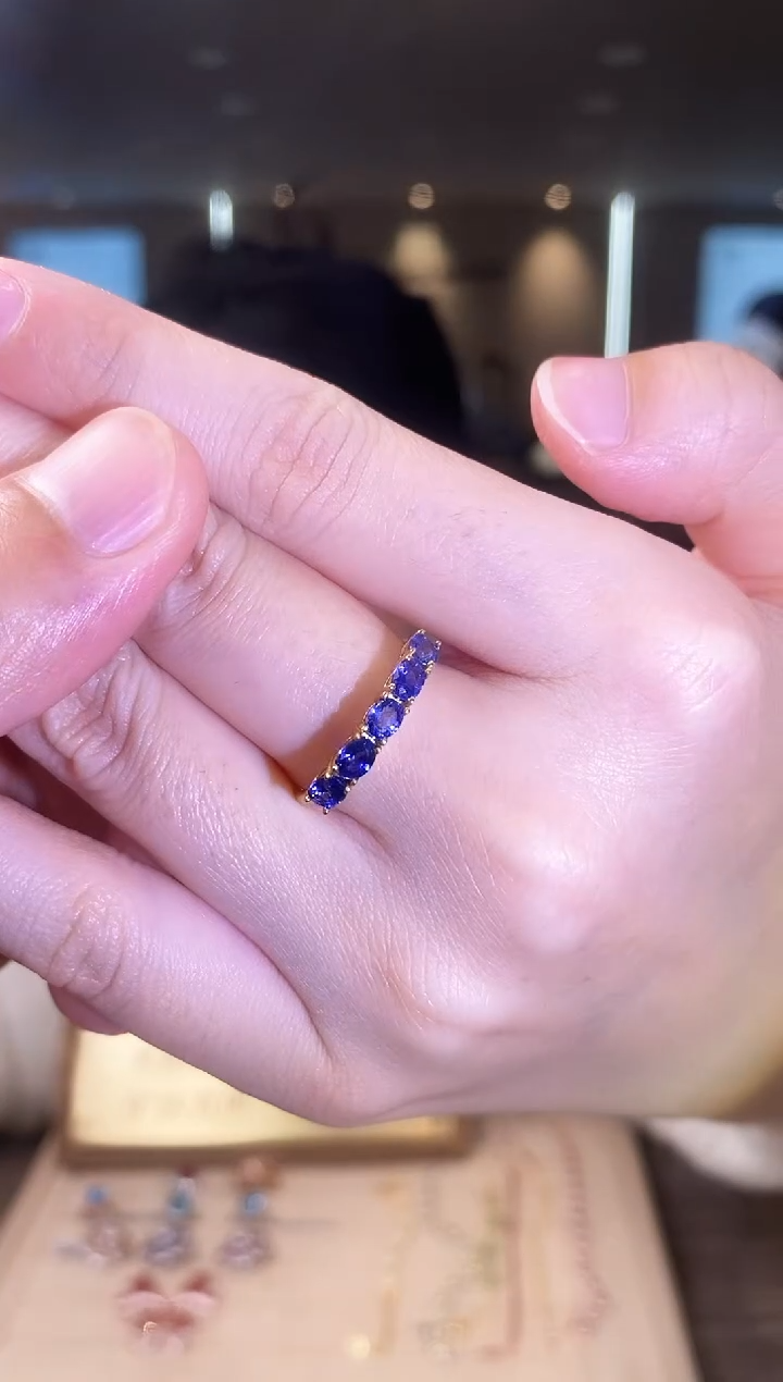 【闪购商品】蓝宝石戒指银S925镶嵌09