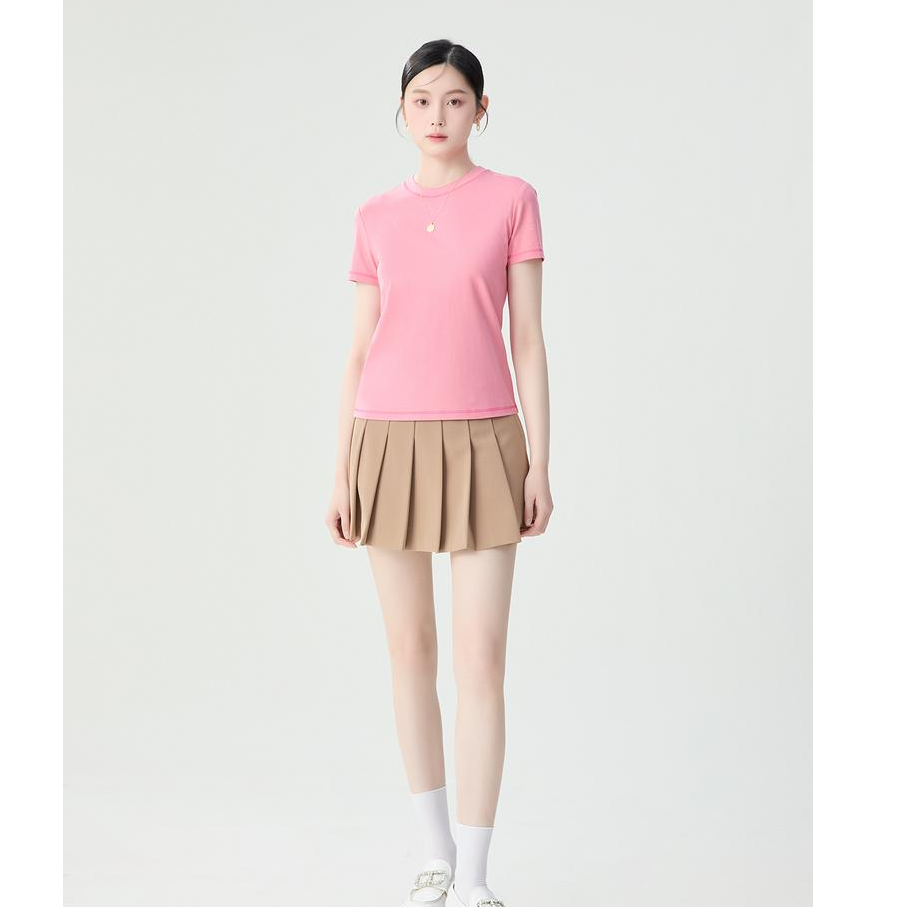 AMASS/阿玛施短袖T恤显瘦跑步休闲修身型女士圆领5301025+5301024