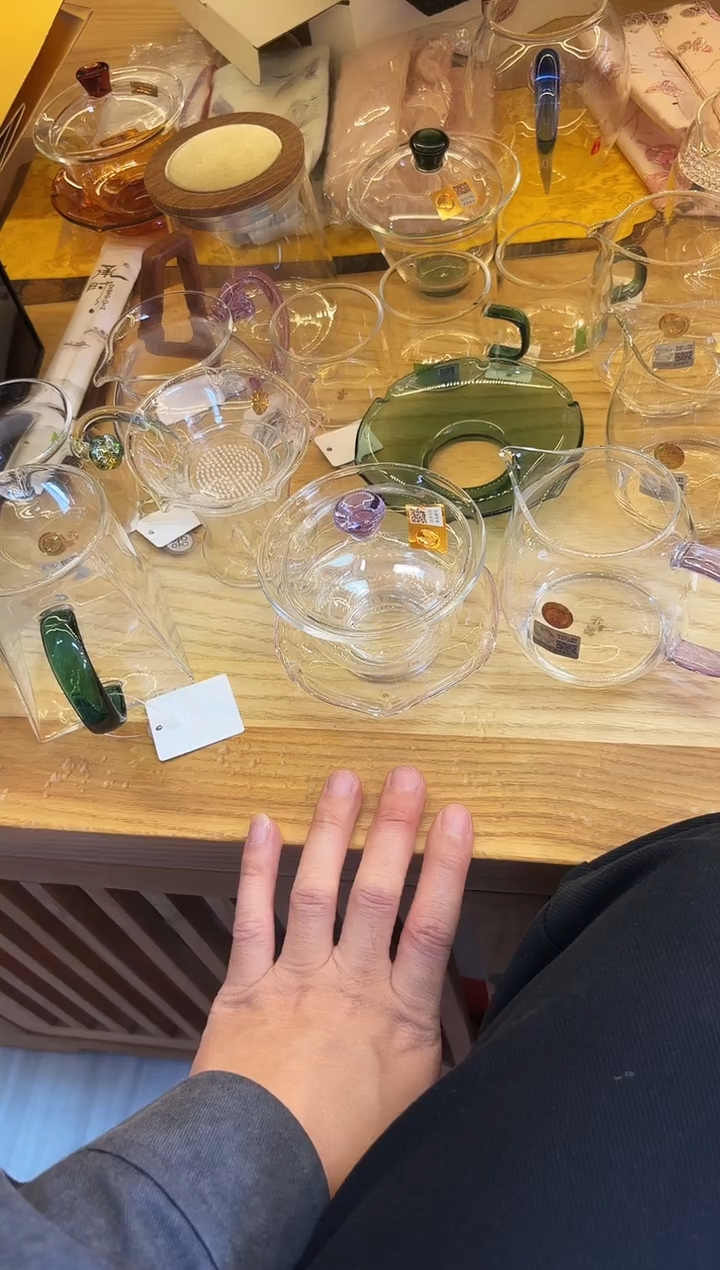 禾器/禅语盖碗/浅紫+晶彩/澄然/浅紫