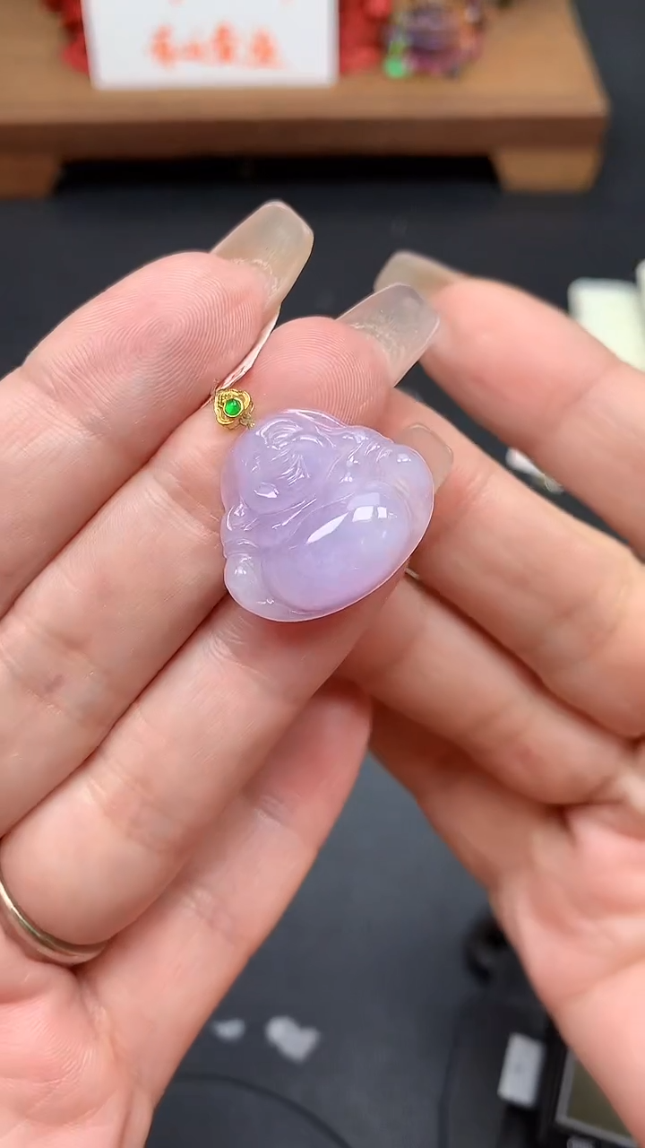 【闪购商品】翡翠吊坠(不含链)18K金镶嵌MS152930