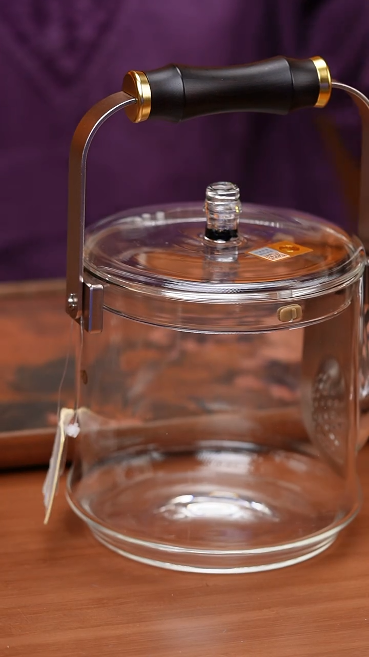 【闪购商品】禾器/透明君若壶/滤片款/紫光檀把