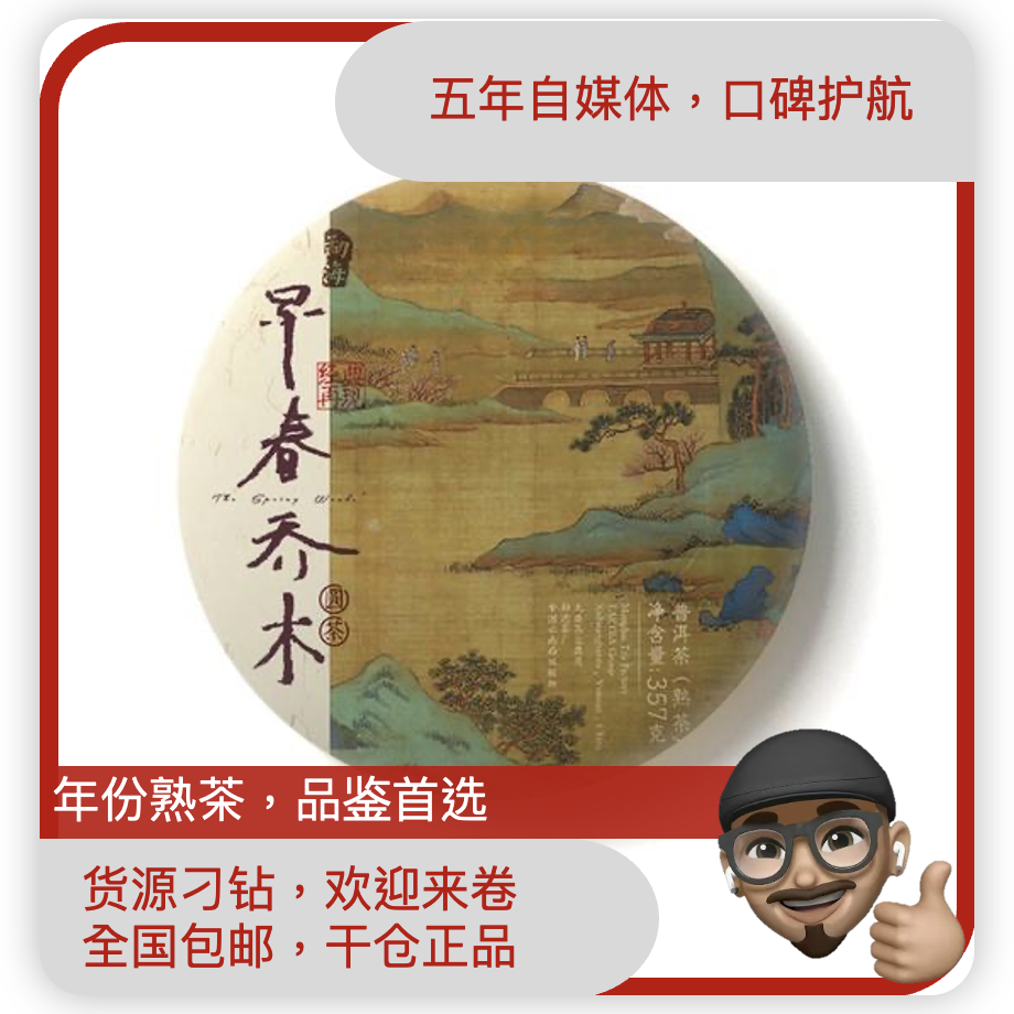 DY1801早春乔木熟2018年年份普洱熟茶