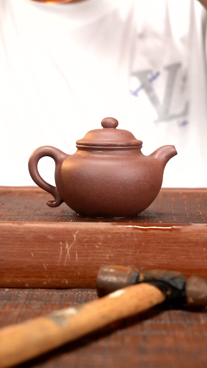 茶壶紫砂ld 粗砂底槽青 莲子