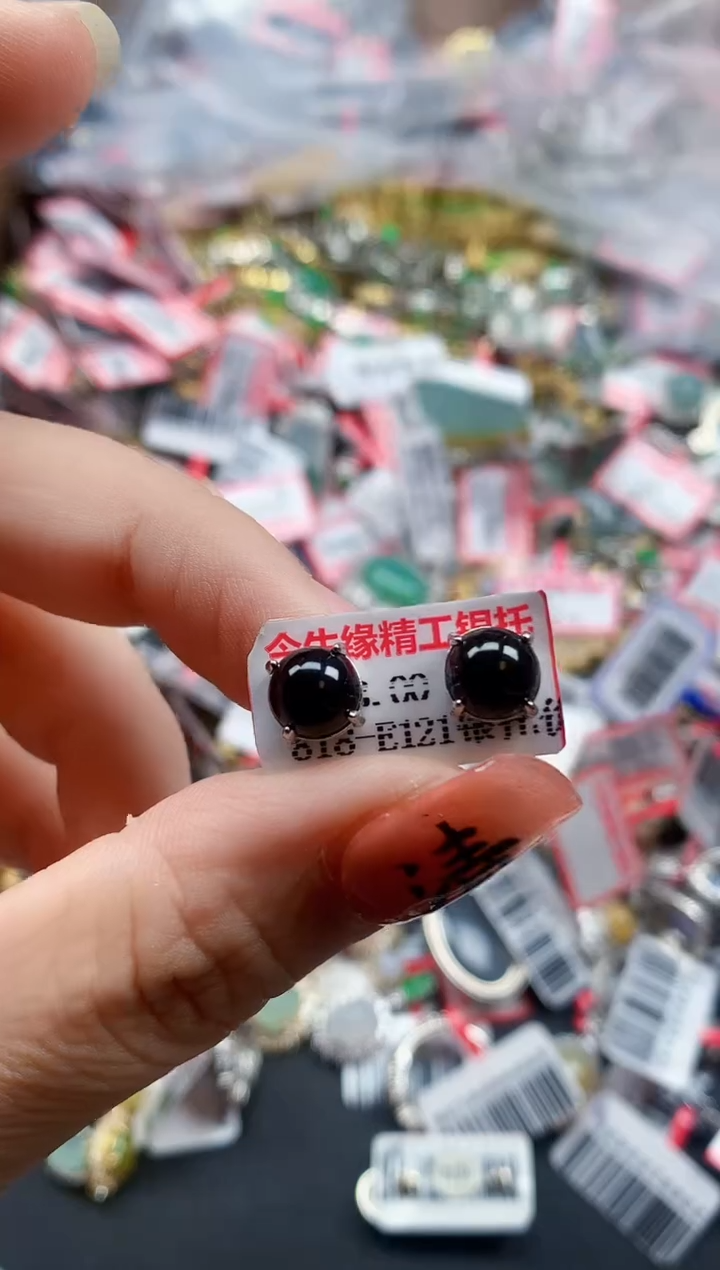 银S925镶嵌戒指翡翠天然A货缅甸翡翠