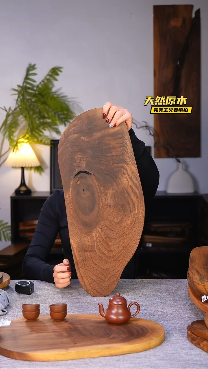 木北美黑胡桃原木.干裂疤结不属于商品质量问题完美主义者慎拍