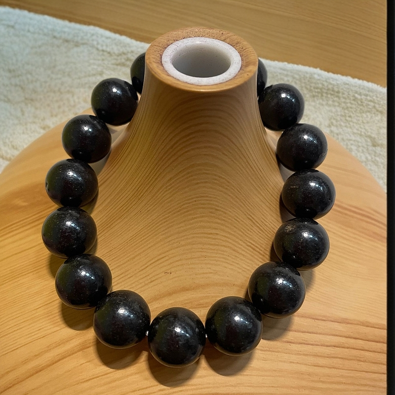 【黑龙涎单圈合香珠手串】0.8合香珠单圈瑕疵中药合香珠古法合香