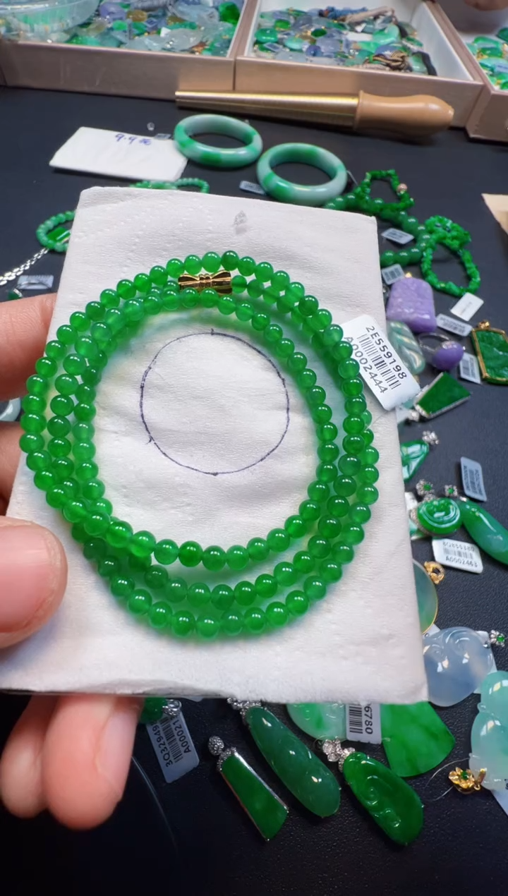 【闪购商品】定制翡翠18K金镶嵌57000元