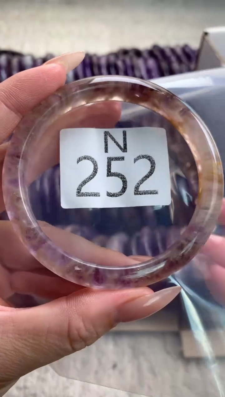 水晶珠宝半成品未镶嵌水晶手镯252-61