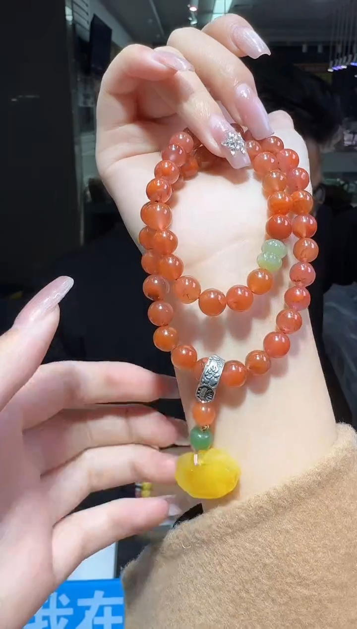 【闪购商品】南红玛瑙手链未镶嵌多样性发一件 110