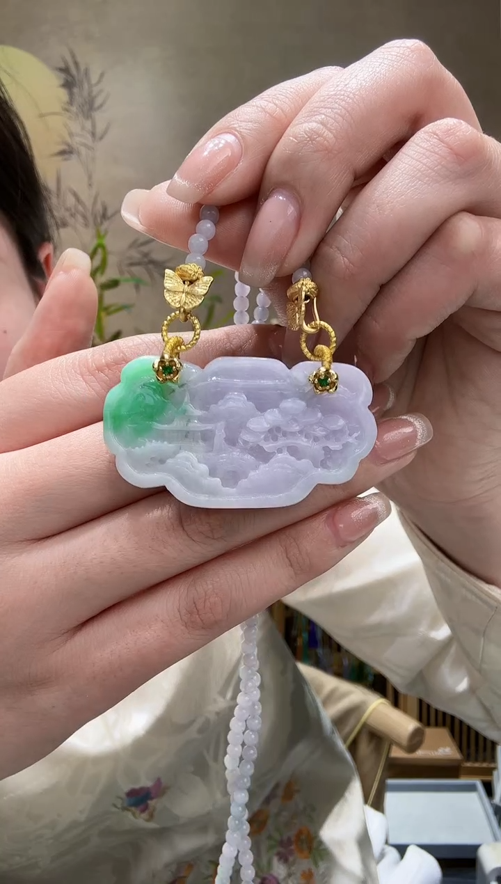 【闪购商品】翡翠颈饰未镶嵌吊坠