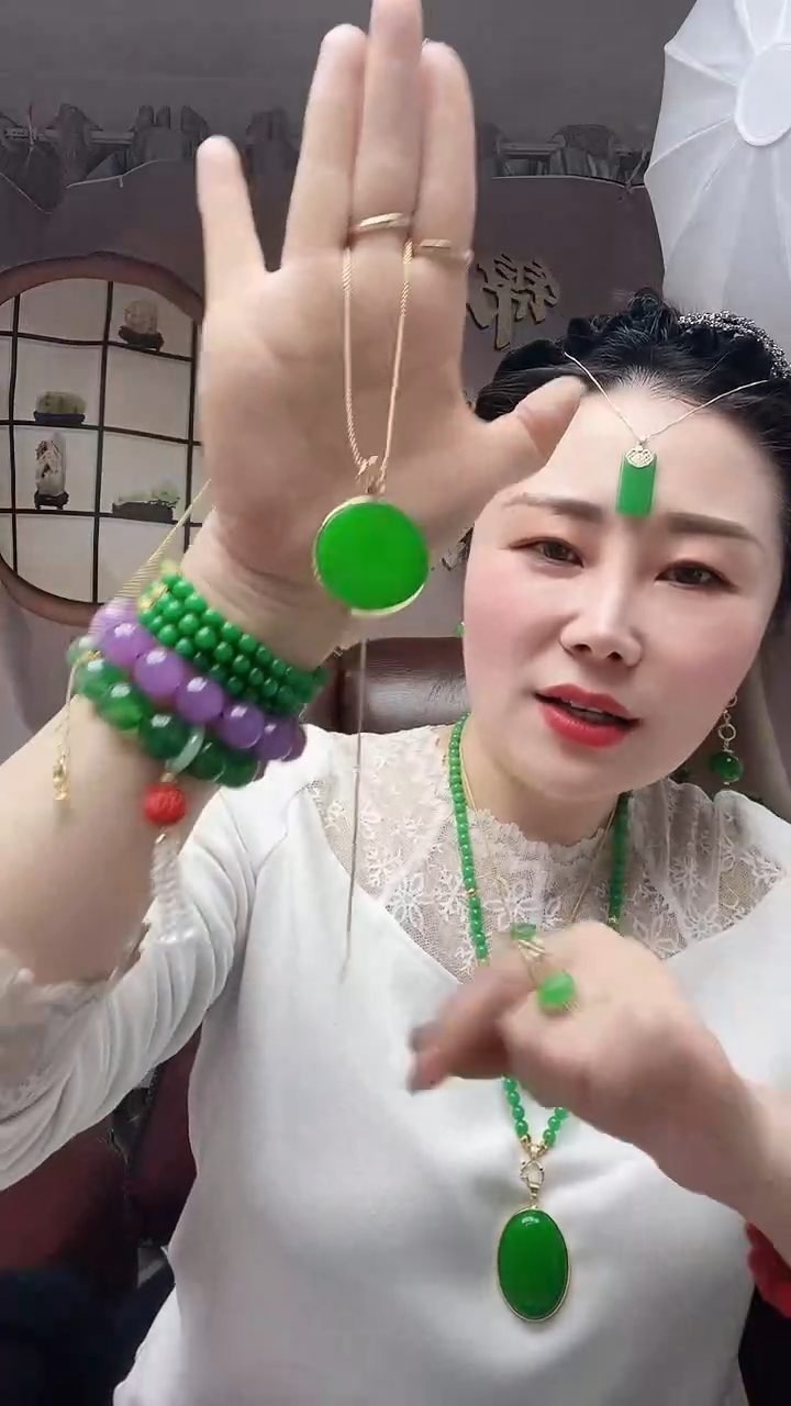 【闪购商品】翡翠颈饰14K金镶嵌092号