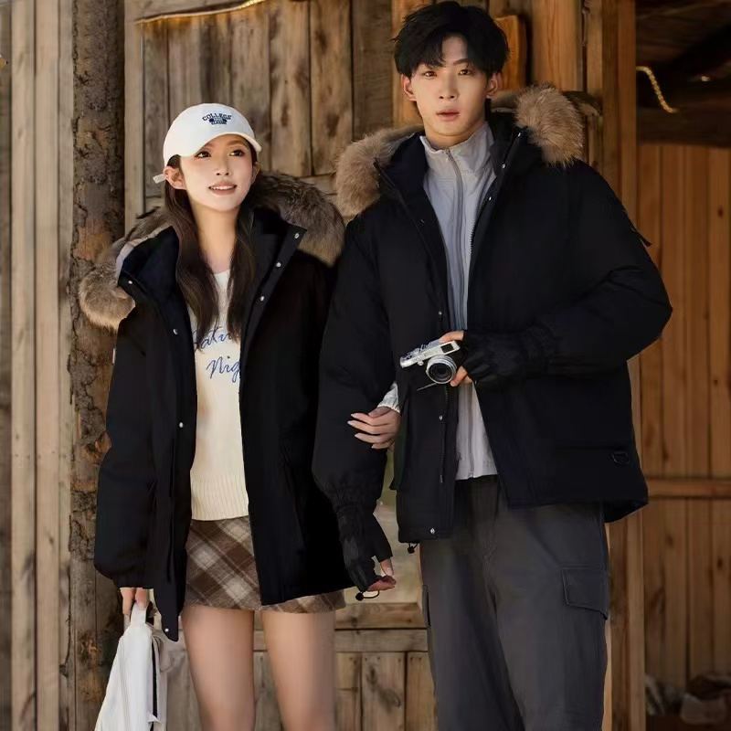 男装秋冬季新款男士开衫韩版休闲风高品质长袖商务羽绒外套