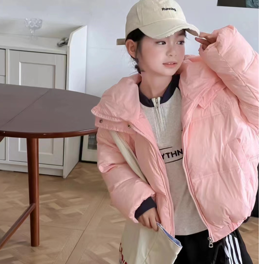 现【免洗面包】连帽中大童加厚男童免洗女童洋气保暖防寒服【8623】