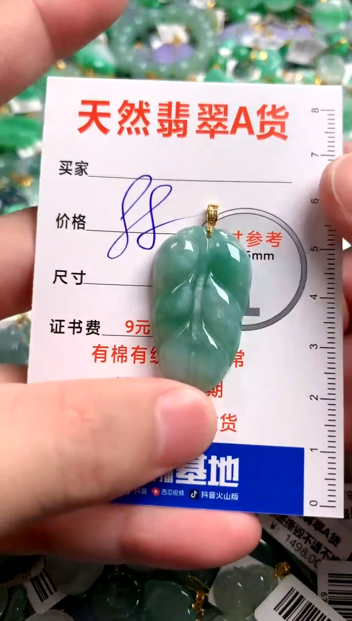 【闪购商品】翡翠颈饰18K金镶嵌14005088