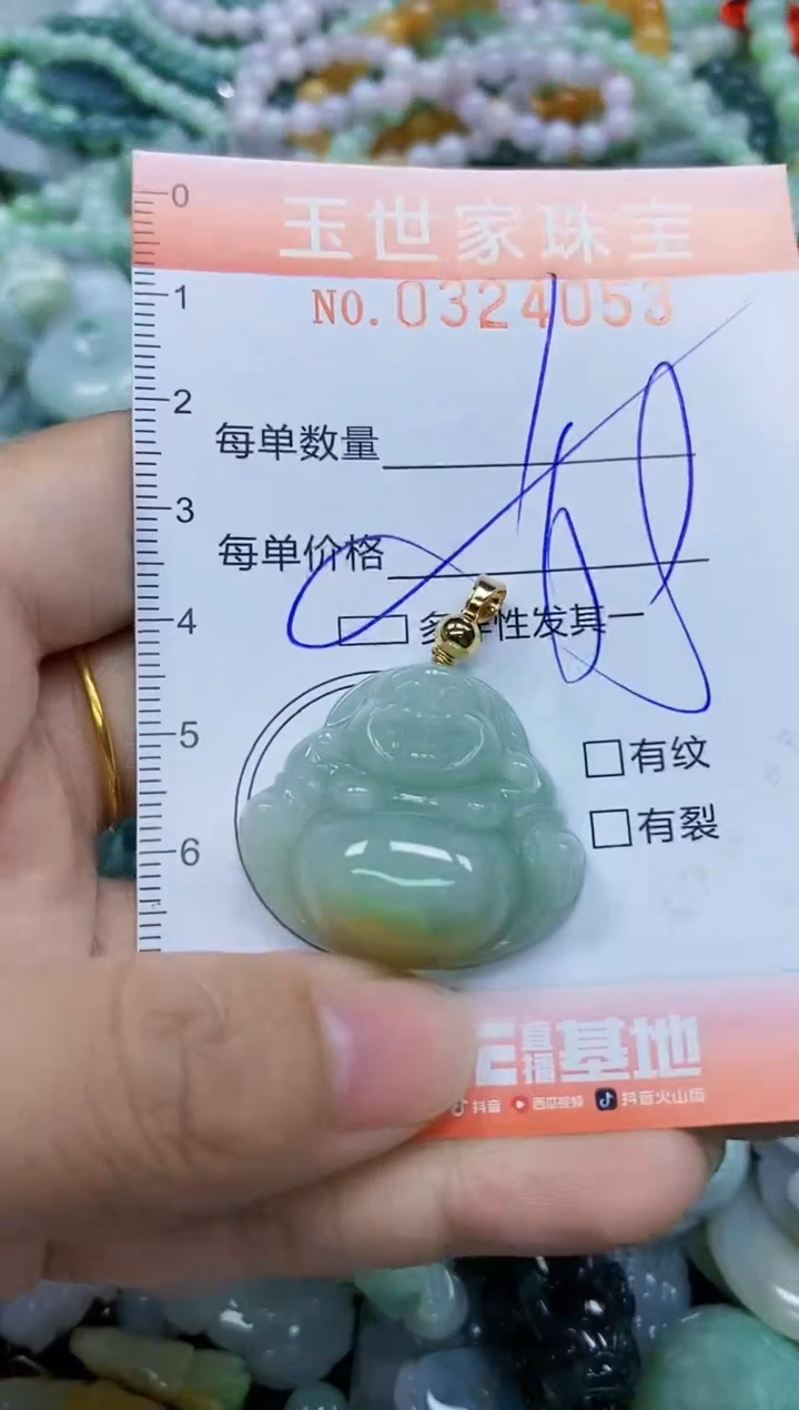 翡翠未镶嵌颈饰闪购0324053多样性发其一