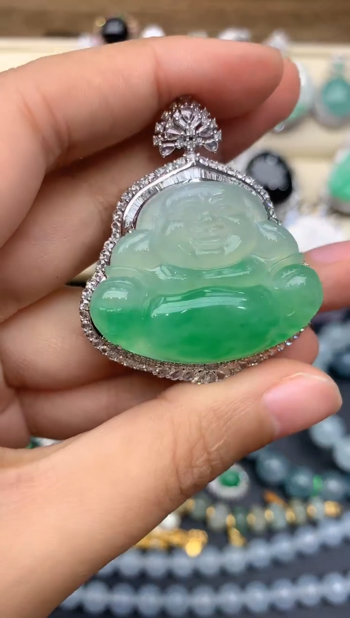 【闪购商品】翡翠颈饰18K金镶嵌303-中国好珍宝