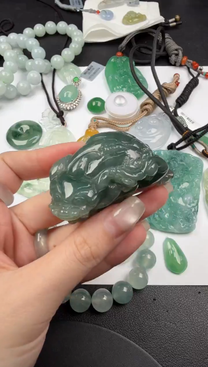 吊坠(不含链)未镶嵌翡翠-163翡翠饰品