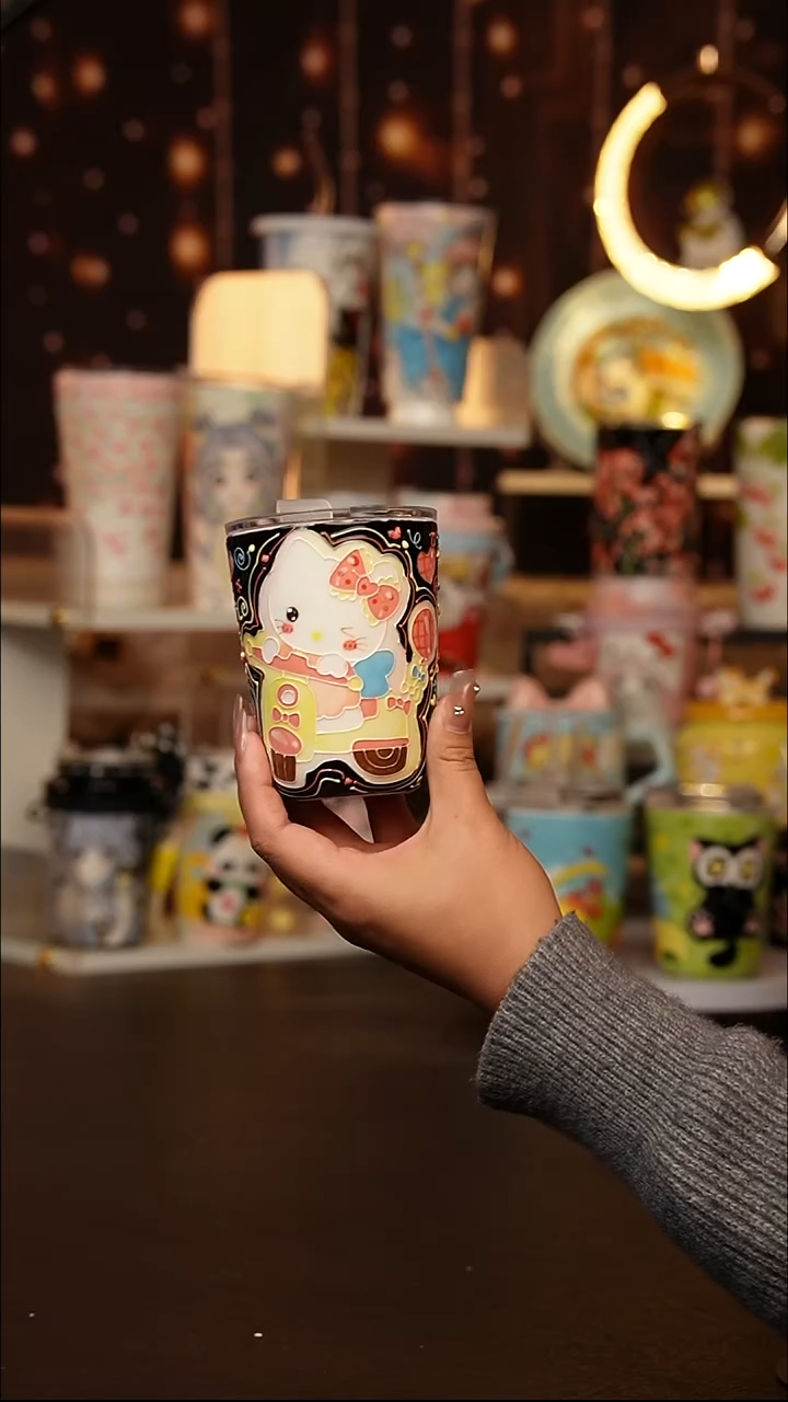 （玉泥）景德镇手工手绘文创陶瓷杯