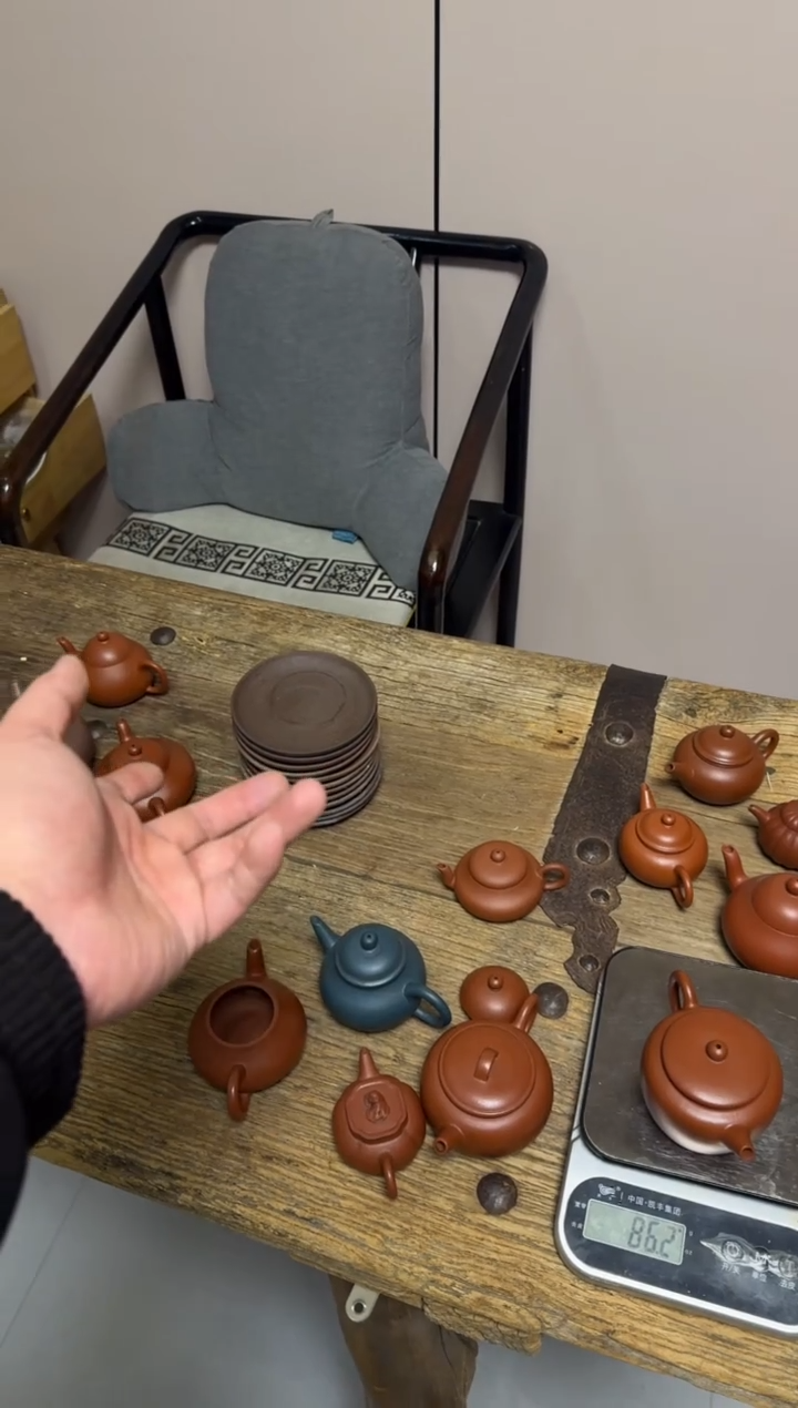 茶壶紫砂浪紫泥盘子一个