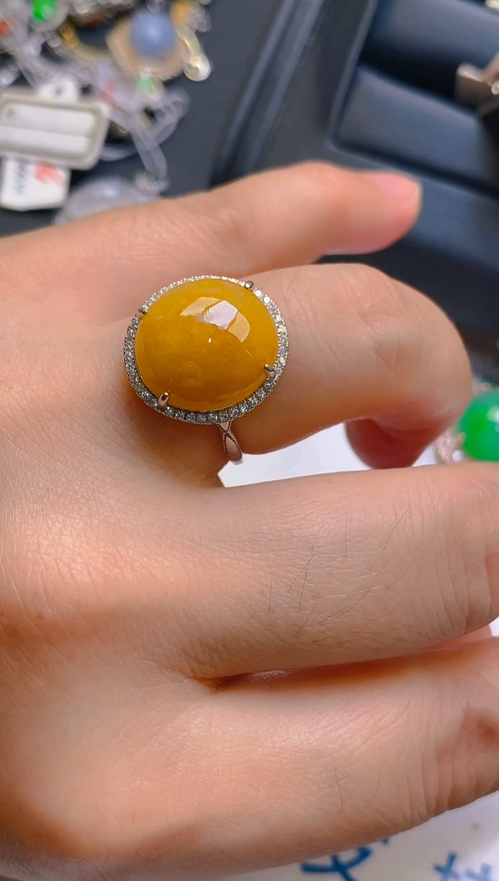 【闪购商品】翡翠耳饰银S925镶嵌天然A货翡翠1