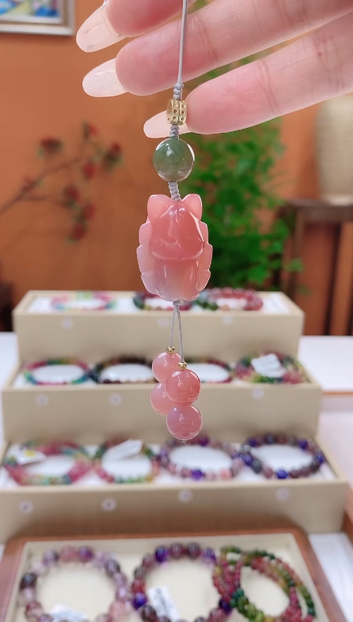 【闪购商品】玛瑙/玉髓手机挂未镶嵌玛瑙手机挂多样性发货一件