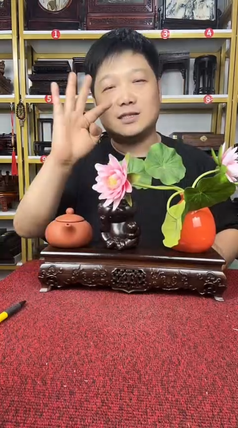 紫檀木类书架30*10CM