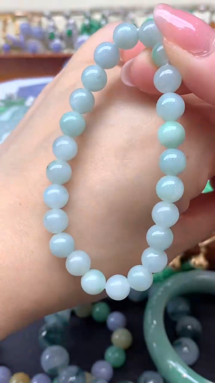 【闪购商品】翡翠手链未镶嵌35-天然翡翠