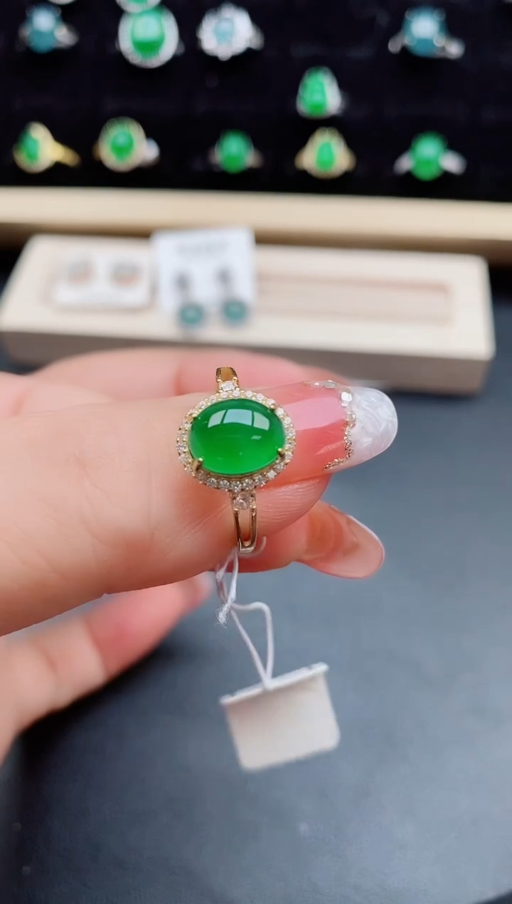 【闪购商品】翡翠戒指银S925镶嵌231231