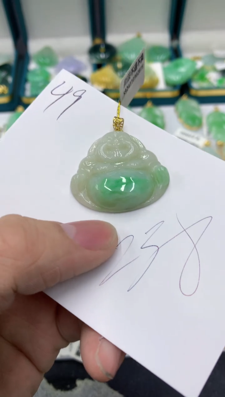 【闪购商品】翡翠颈饰18K金镶嵌号链接11111