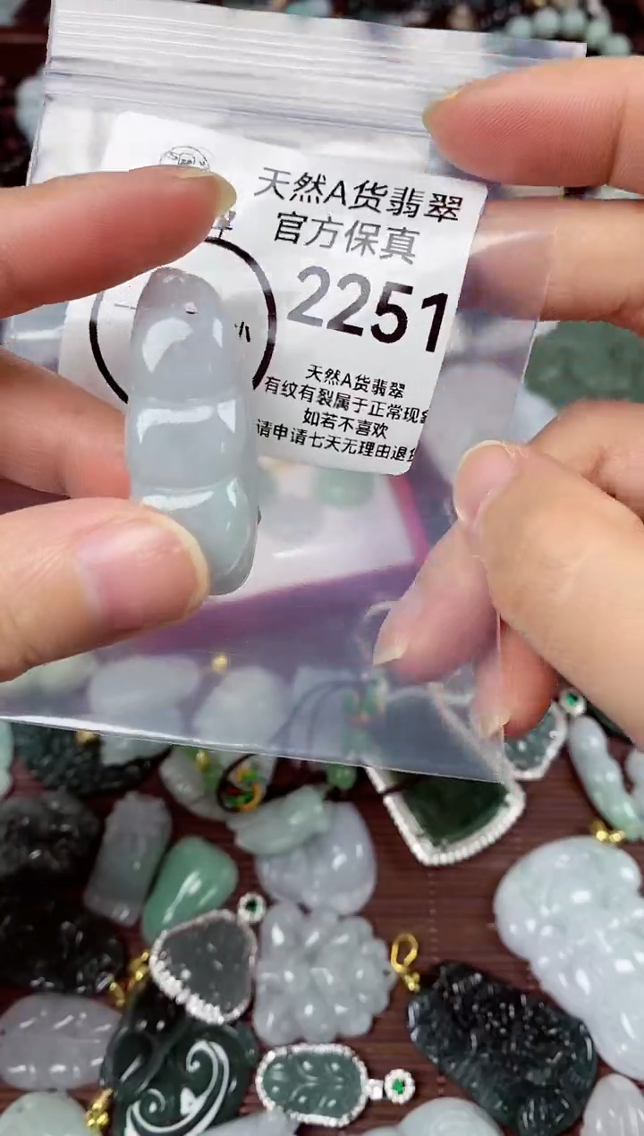 【闪购商品】翡翠颈饰未镶嵌天然A货翡翠2251
