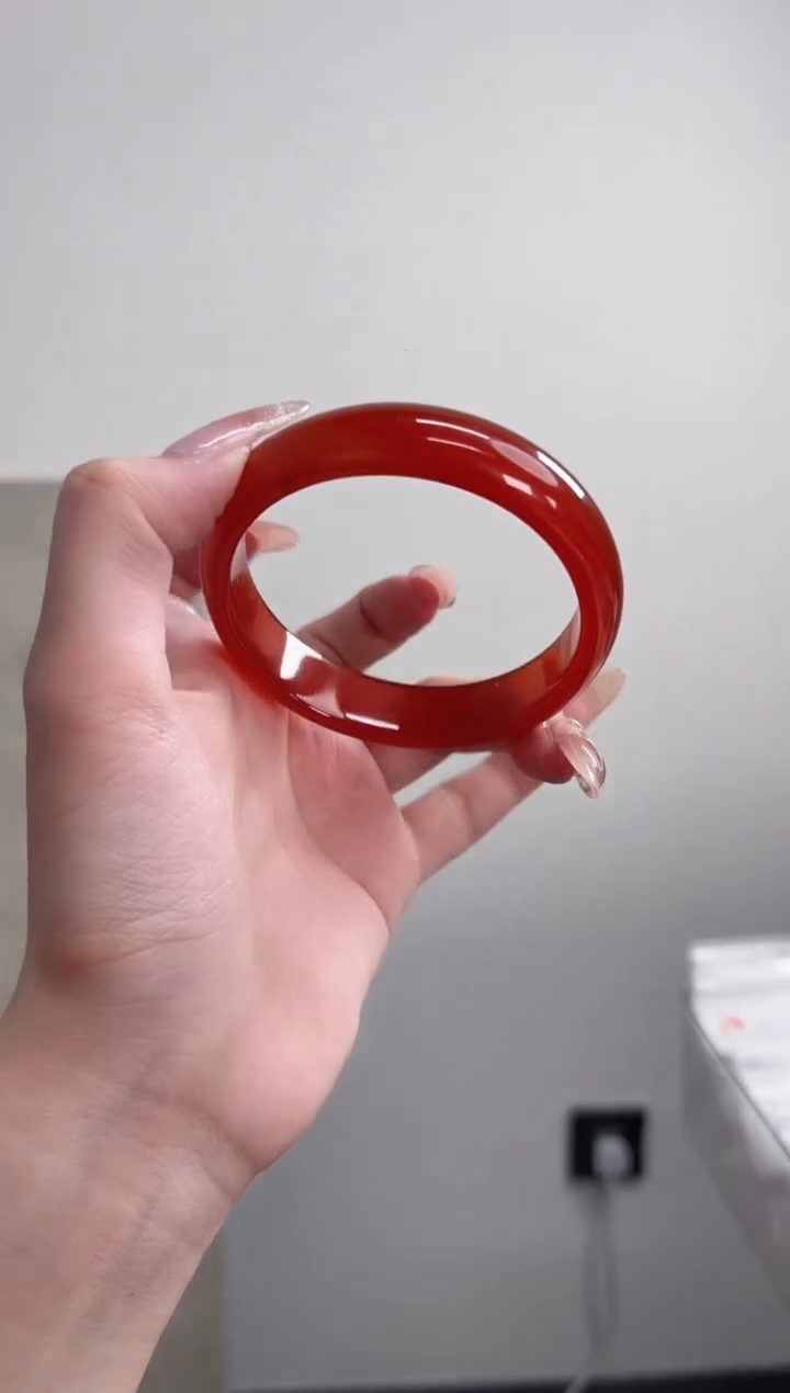 【闪购商品】玛瑙/玉髓手镯未镶嵌58-59圈宽胎