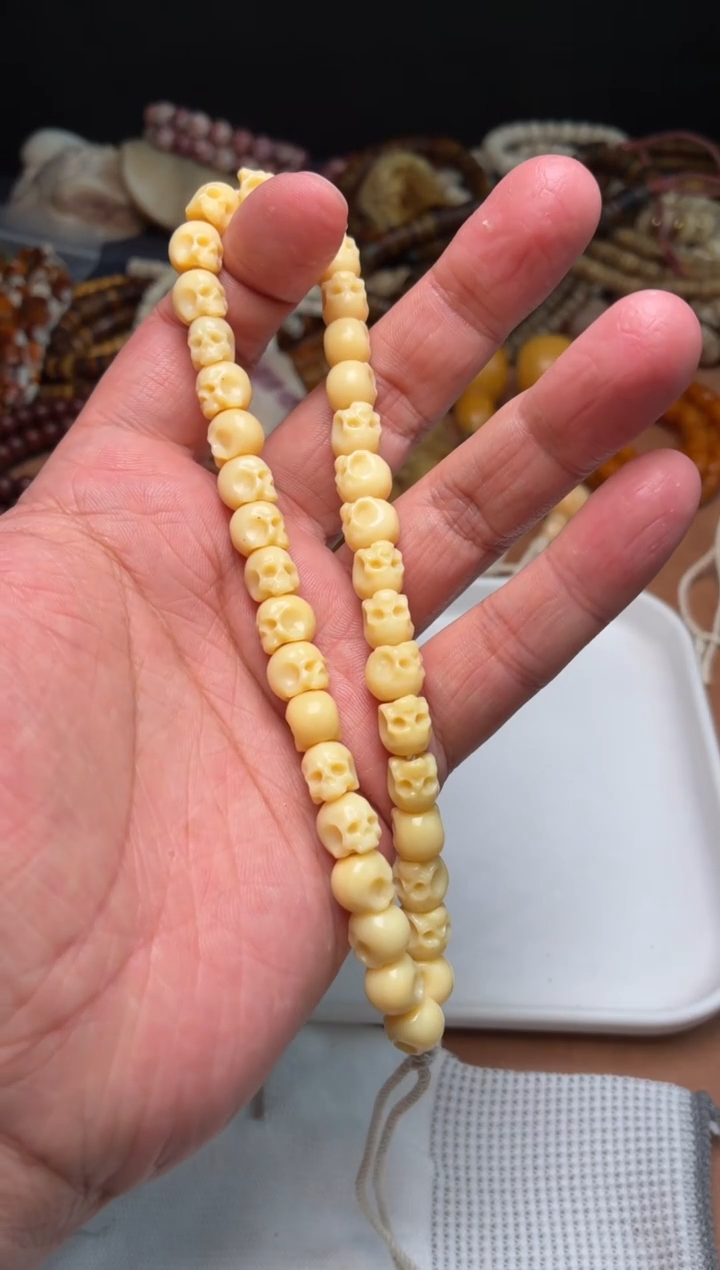 牛骨其他杂件850-半颚骷髅手持