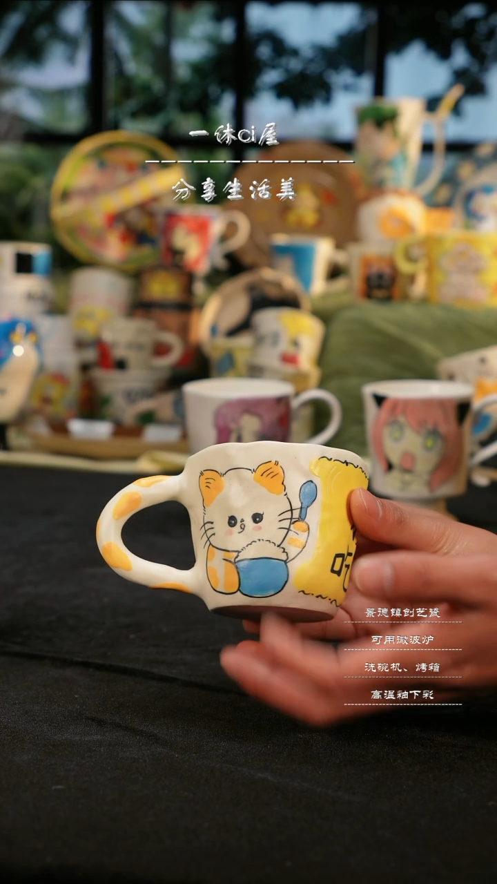 【闪购商品】摆件亲工手绘陶瓷-