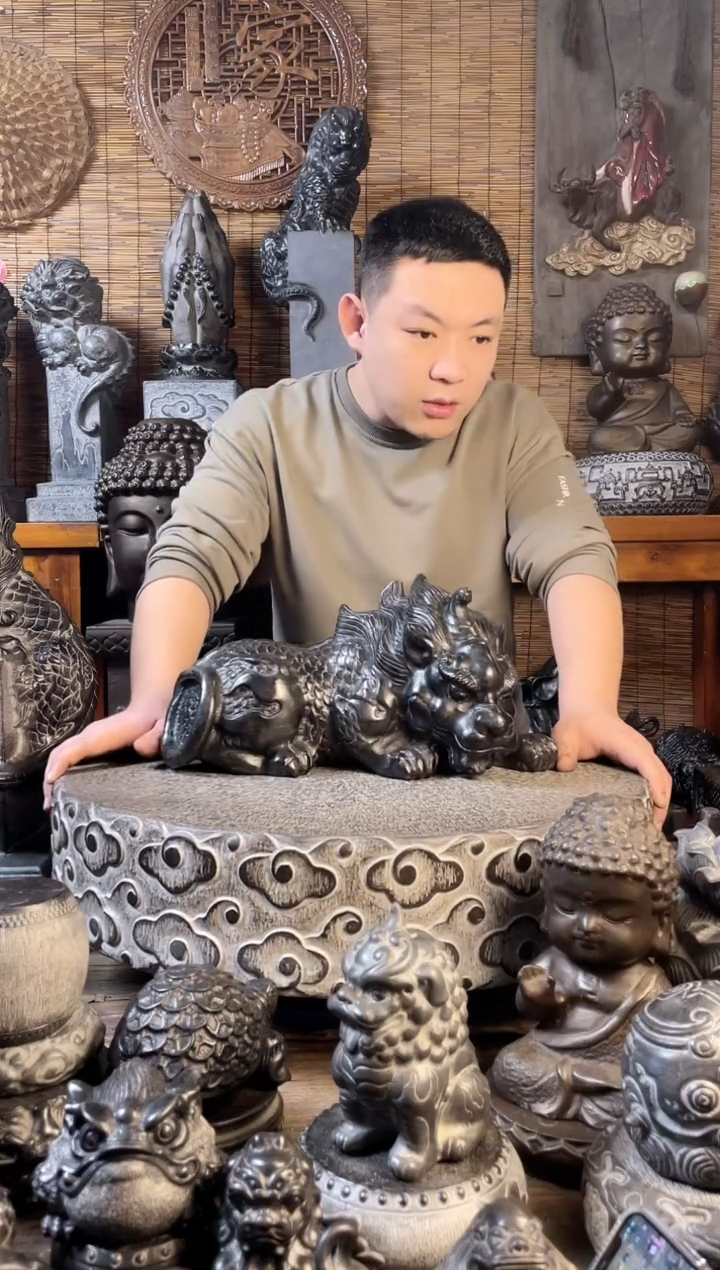【闪购商品】40貔貅天然青石雕刻