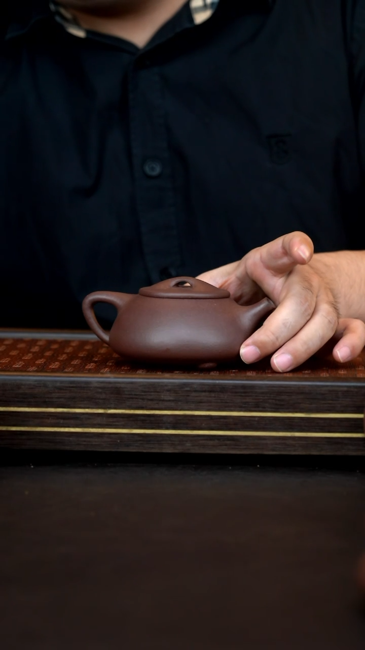 茶壶紫砂LDP粗砂紫泥 中景舟