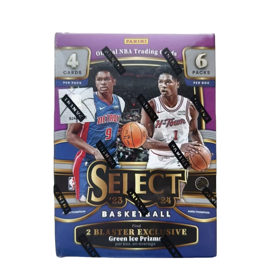 帕尼尼【拆盒】2023-2024 panini select狂热手雷 蓝球球星卡 盲盒