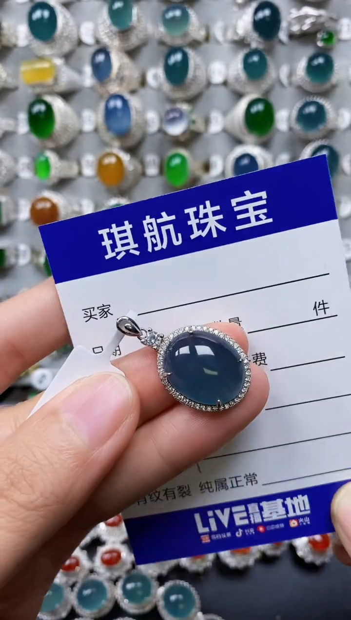 【闪购商品】翡翠颈饰银S925镶嵌0294