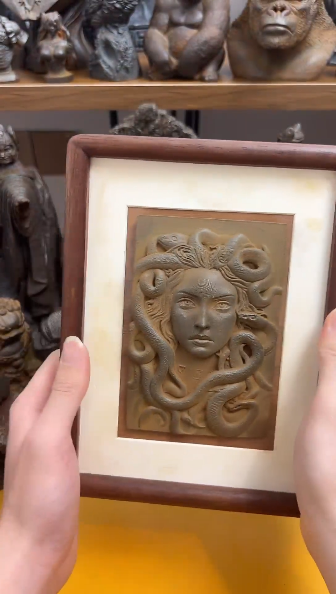 金属金*贤浮雕铁艺---美杜莎