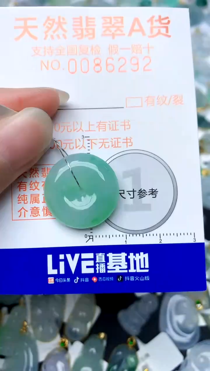 颈饰未镶嵌翡翠天然A货翡翠