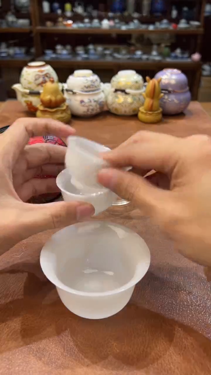 真的很便宜会开片的旅行茶具