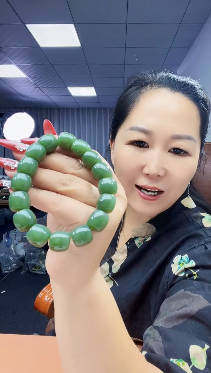 手串未镶嵌和田玉纯天然和田玉新疆且末湖水蓝14